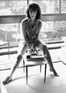 Jackie Collins Actress and Writer writing her book on the rise Jackie Collins Actress and Writer writing her book on the rise