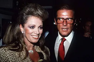 Jackie Collins Author With Actor Roger Moore At The Launch Of Her New Book " Jackie Collins Author With Actor Roger Moore At The Launch Of Her New Book "