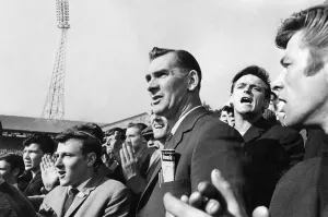 Jackie Milburn at St James's Park, Newcastle. September 1964 P007064 Jackie Milburn at St James's Park, Newcastle. September 1964 P007064