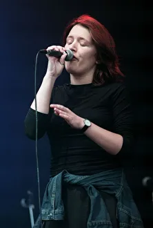 Jackine Abott of the Beautiful South performing on stage at T in the Park July 1999 Jackine Abott of the Beautiful South performing on stage at T in the Park July 1999