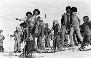Images Dated 24th February 1979: The Jackson 5 February 1979 performing in Switzerland on the slopes The