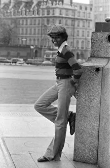 Images Dated 19th May 1977: The Jackson 5 pop group pictured at Hyde Park Corner. Pictured is the youngest member of