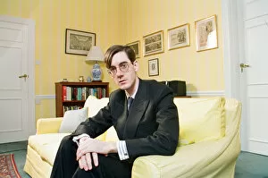 Images Dated 25th January 1997: Jacob Rees-Mogg, Conservative candidate for Central Fife, Scotland. 25th January 1997