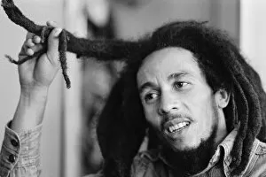 Jamaican singer Bob Marley seen here in interview with the Daily Mirror following the ban