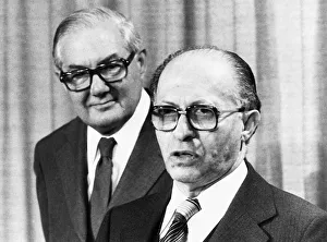 James Callaghan British Prime Minister 1978 with Israeli Premier Menachem Begin James Callaghan British Prime Minister 1978 with Israeli Premier Menachem Begin