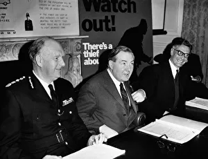 00155 Gallery: James Callaghan Home Secretary at a press conference to launch the third national