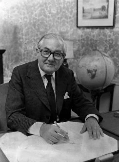 00155 Gallery: James Callaghan Labour Leader Prime Minister pictured at desk