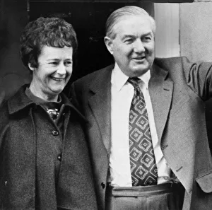James Callaghan and wife Audrey outside 10 Downing Street after winning general election James Callaghan and wife Audrey outside 10 Downing Street after winning general election