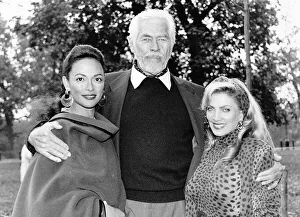 James Coburn Actor with actress and former girlfriend Lynsey de Paul and girlfriend James Coburn Actor with actress and former girlfriend Lynsey de Paul and girlfriend