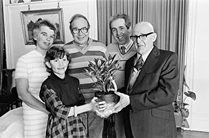 Images Dated 8th February 1985: James Hirst, 84, retires after over 70 years as the chorister at Kirkheaton Parish Church
