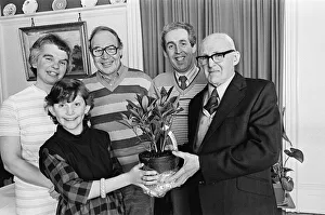 Images Dated 8th February 1985: James Hirst, 84, retires after over 70 years as the chorister at Kirkheaton Parish Church
