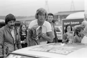 James Hunt, Motor Racing Driver, he is currently taking part in the Texaco Car Rally James Hunt, Motor Racing Driver, he is currently taking part in the Texaco Car Rally