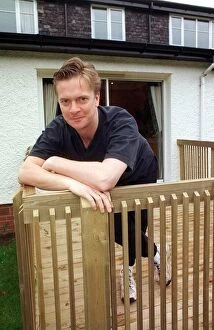 Images Dated 4th March 1997: James MacPherson actor Taggart Leaning on wooden fence March 1997