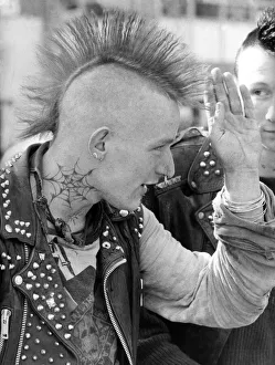 James O Donald Glasgow punk in the Kings Road. March 1983 P000215 James O Donald Glasgow punk in the Kings Road. March 1983 P000215
