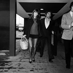 Jane Birkin & Serge Gainsbourg at Heathrow airport January 1971 Jane Birkin & Serge Gainsbourg at Heathrow airport January 1971