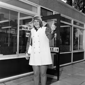 Jane Clark, votes in the United Kingdom general election on her birthday Jane Clark, votes in the United Kingdom general election on her birthday