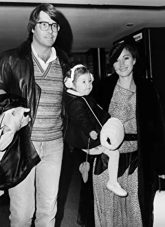 Jane Seymour British actress with husband daughter December 1983 Jane Seymour British actress with husband daughter December 1983