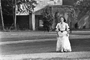 Jane Seymour as Ethne Eustace seen here at Stratfield Saye House during filming for " Jane Seymour as Ethne Eustace seen here at Stratfield Saye House during filming for "