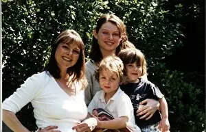 Images Dated 28th June 1994: Janet Ellis TV Presenter with her family