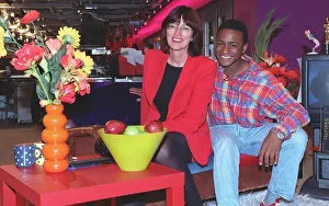 Janet Street Porter with Live TV presenter Simon London Janet Street Porter with Live TV presenter Simon London