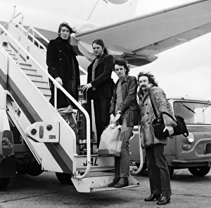 A Japan Air DC-8 jet airliner has been chartered by the British progressive music group A Japan Air DC-8 jet airliner has been chartered by the British progressive music group
