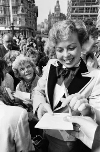 Jayne Torvill receives the Freedom of the City of Nottingham. 28th April 1983 Jayne Torvill receives the Freedom of the City of Nottingham. 28th April 1983