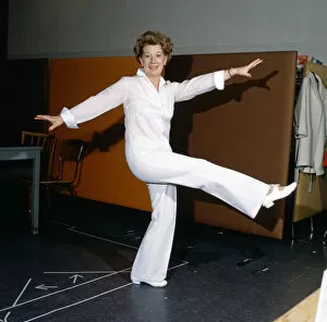 Jean Alexander, actor Pictured in a dance work out session