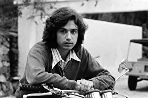 Images Dated 5th September 1977: Jean Michel Jarre, pictured at a villa near St Tropez. August 1977