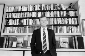 Jeffrey Archer pictured in his apartment by the River Thames, London. 9th September 1987 Jeffrey Archer pictured in his apartment by the River Thames, London. 9th September 1987