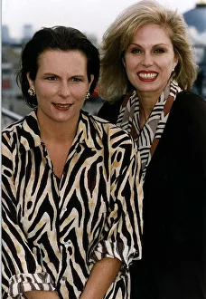 Jennifer Saunders Comedian Actress with Joanna Lumley Actress stars of the BBC comedy TV Jennifer Saunders Comedian Actress with Joanna Lumley Actress stars of the BBC comedy TV