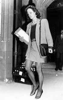 Boots And Shoes Gallery: Jenny Seagrove Actress leaves the high court after her divorce case in July 1988