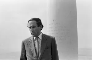 Jeremy Thorpe pictured standing in front of Codden Beacon. Devon. 12th September 1973 Jeremy Thorpe pictured standing in front of Codden Beacon. Devon. 12th September 1973