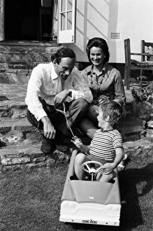 Images Dated 12th September 1973: Jeremy Thorpe, his second wife Marion and his four year old son Rupert