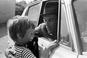 Jeremy Thorpe with his four year old son Rupert, pictured near his cottage near Jeremy Thorpe with his four year old son Rupert, pictured near his cottage near