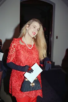 Jerry Hall at a gala dinner in aid of the AIDS Crisis Trust in Whitehall Jerry Hall at a gala dinner in aid of the AIDS Crisis Trust in Whitehall