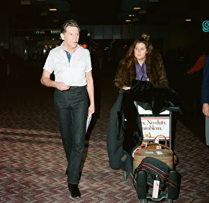 Images Dated 22nd November 1989: Jerry Lee Lewis at Heathrow Airport. 22nd November 1989