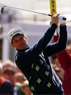 Images Dated 18th July 1998: Jesper Parnevik tees of on the first hole during the third round of the Open Golf