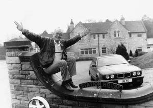 01159 Gallery: Jim Bowen outside his house Dbase