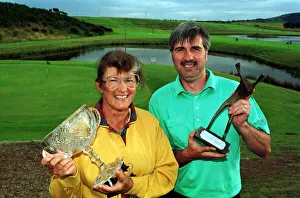 Jim Robertson and Mary Faulkner August 1997 Daily Record Masters champions 1997 Holding Jim Robertson and Mary Faulkner August 1997 Daily Record Masters champions 1997 Holding