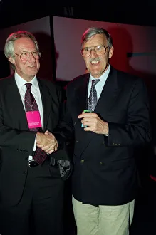 Jimmy Hill Football Commentater October 98 Talking to sky film critic Barry Norman Jimmy Hill Football Commentater October 98 Talking to sky film critic Barry Norman