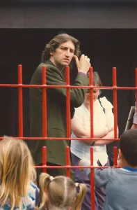 Images Dated 6th June 1991: Jimmy Nail was the centre of attraction to the children of Walker as he returned to his