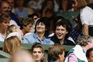 Jimmy White snooker player pictured at Wimbledon Tennis Tournament with his mate Ronnie Jimmy White snooker player pictured at Wimbledon Tennis Tournament with his mate Ronnie