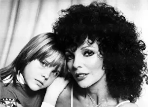 Joan Collins Actress with daughter Katy July 1983 A©mirrorpix Joan Collins Actress with daughter Katy July 1983 A©mirrorpix