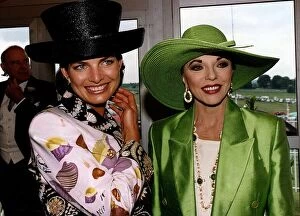 Images Dated 9th July 1992: Joan Collins Actress at Epsom on derby day