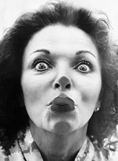 Joan Collins the actress behind glass March 1979 Joan Collins the actress behind glass March 1979