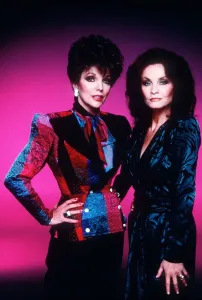 Joan Collins Actress with Kate O Mara June 1986 A©mirrorpix Joan Collins Actress with Kate O Mara June 1986 A©mirrorpix