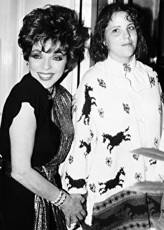 Joan Collins actress starred in Dynasty with Katy Collins, her daughter. May 1986 Joan Collins actress starred in Dynasty with Katy Collins, her daughter. May 1986