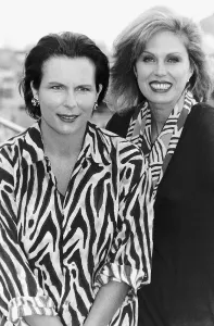 Joanna Lumley Actress with Comedienne Jennifer Saunders Joanna Lumley Actress with Comedienne Jennifer Saunders