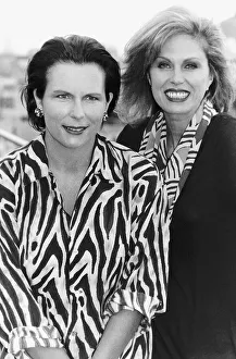 Joanna Lumley Actress with Comedienne Jennifer Saunders Joanna Lumley Actress with Comedienne Jennifer Saunders