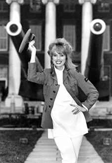 Images Dated 11th February 1993: Joanna Lumley Actress launches her new book 'Forces Sweetheart'